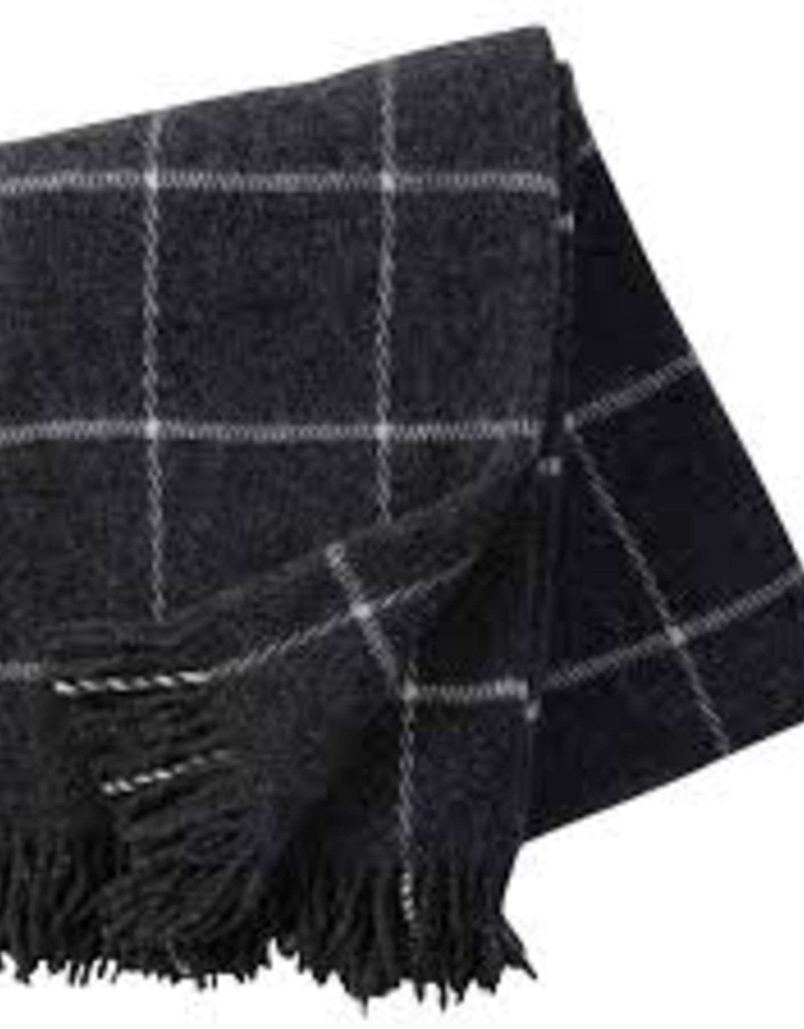 Wool Throw-Dark Grey