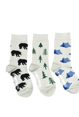 Bear And Tree Kids Socks-Age 2-4