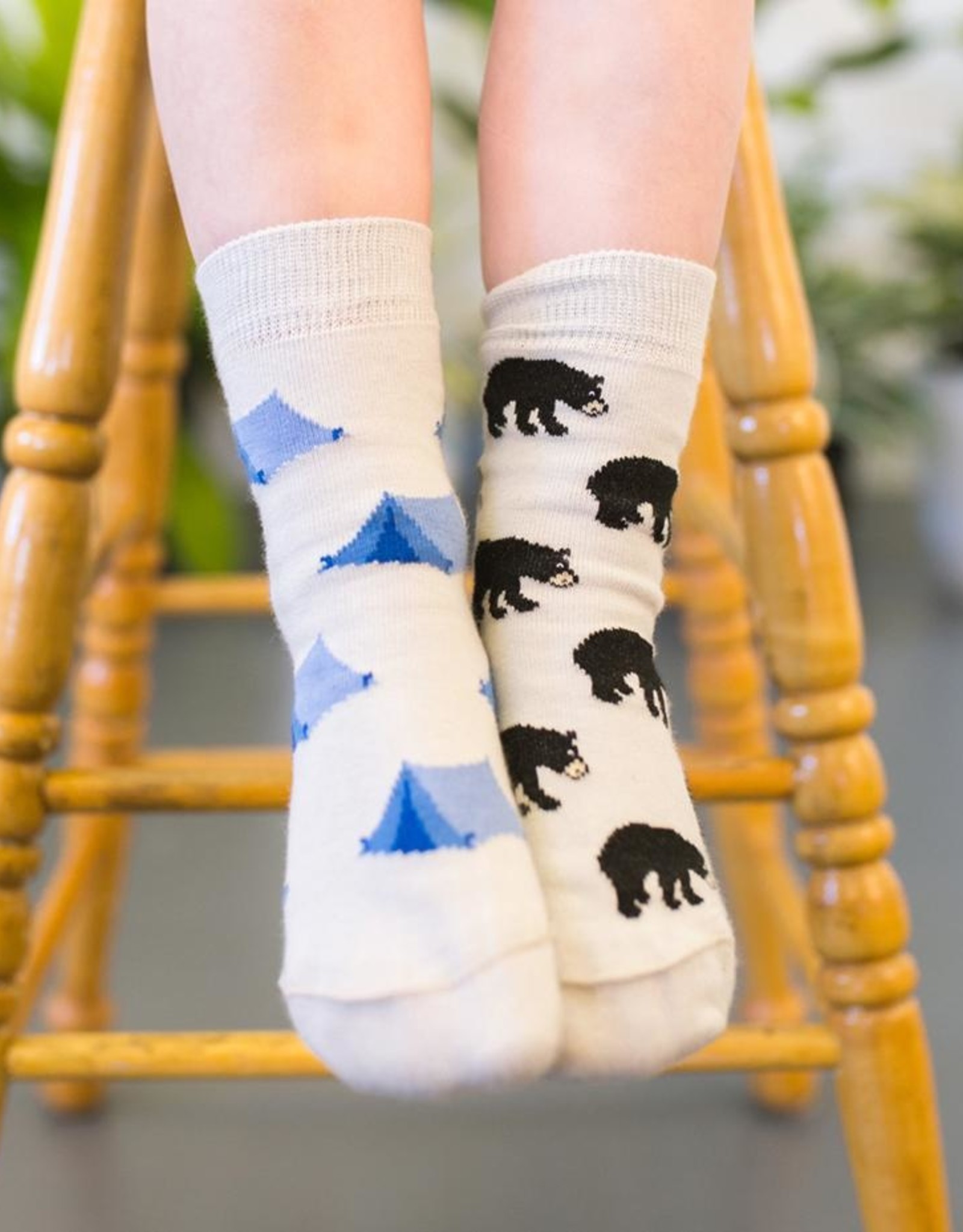 Bear And Tree Kids Socks-Age 2-4