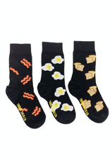 Bacon And Egg Kids Socks-Age 5-7