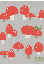 Swedish Dishcloth - Toadstools