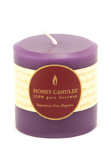 3" Round Beeswax Pillar - Spring Crocus
