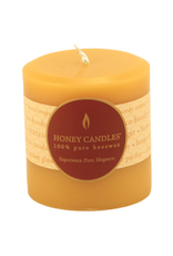 3" Round Beeswax  Pillar-Natural