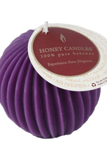 Fluted Beeswax Sphere-Violet