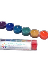 Beeswax Rainbow Chakra Tealights