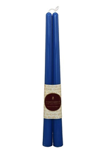 12" Beeswax Taper Pair-Blue