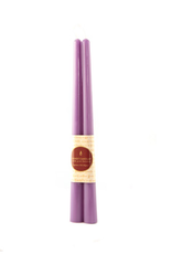 12" Beeswax Taper Pair-Spring Crocus