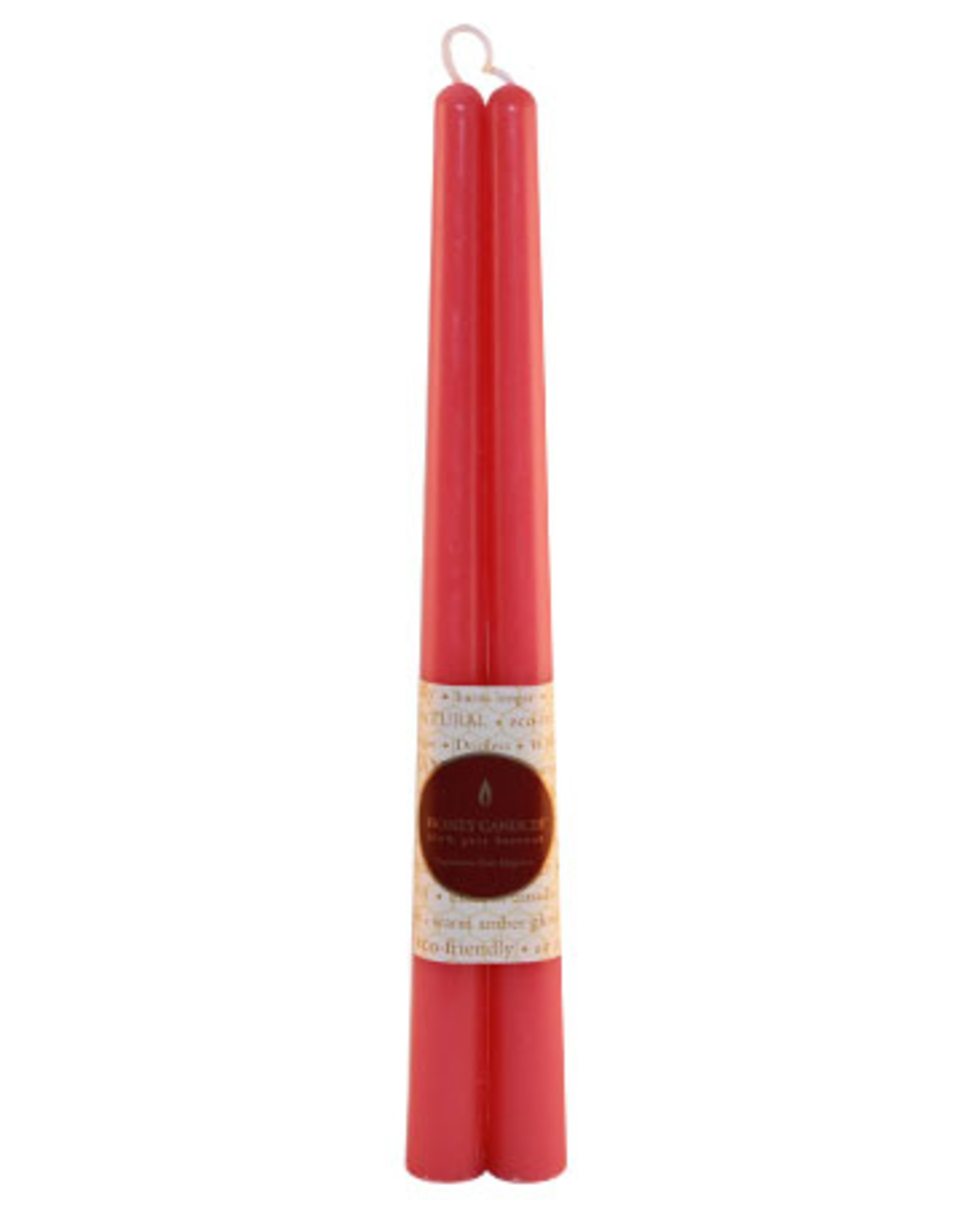 12" Beeswax Taper Pair - Paris Pink