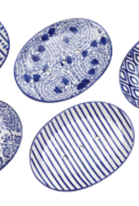 Oval Soap Dish-Ceramic Assorted Designs