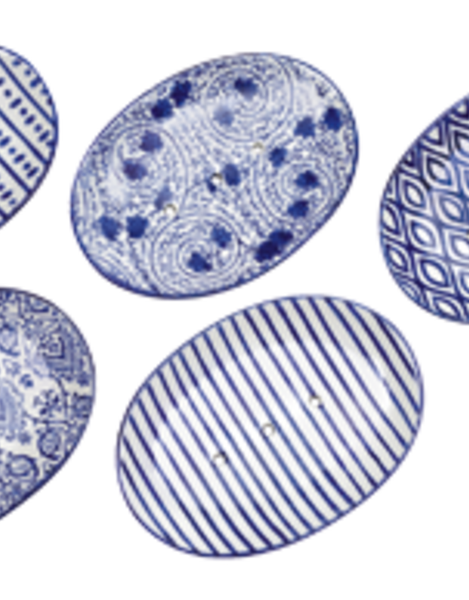 Oval Soap Dish-Ceramic Assorted Designs