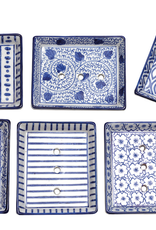 Ceramic Soap Dish Rectangular - Assorted Designs