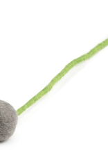 Felt Ball Flower Large - Grey