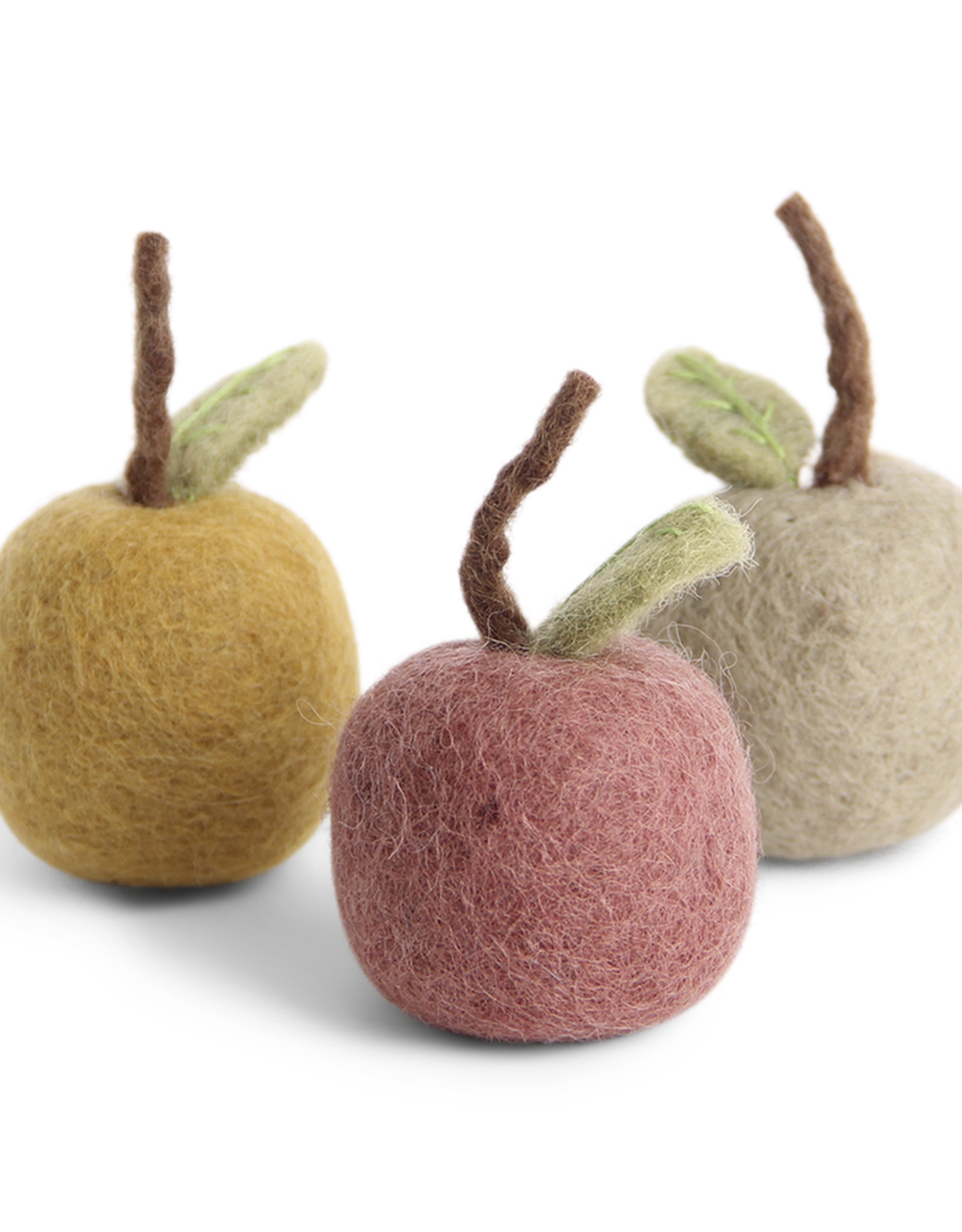 Felted Apple Ornaments - Fair Trade Set/3