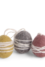 Felted Egg Ornaments Set/3, Fair Trade