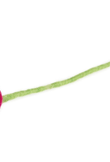 Felt Ball Flower Large, Cerise