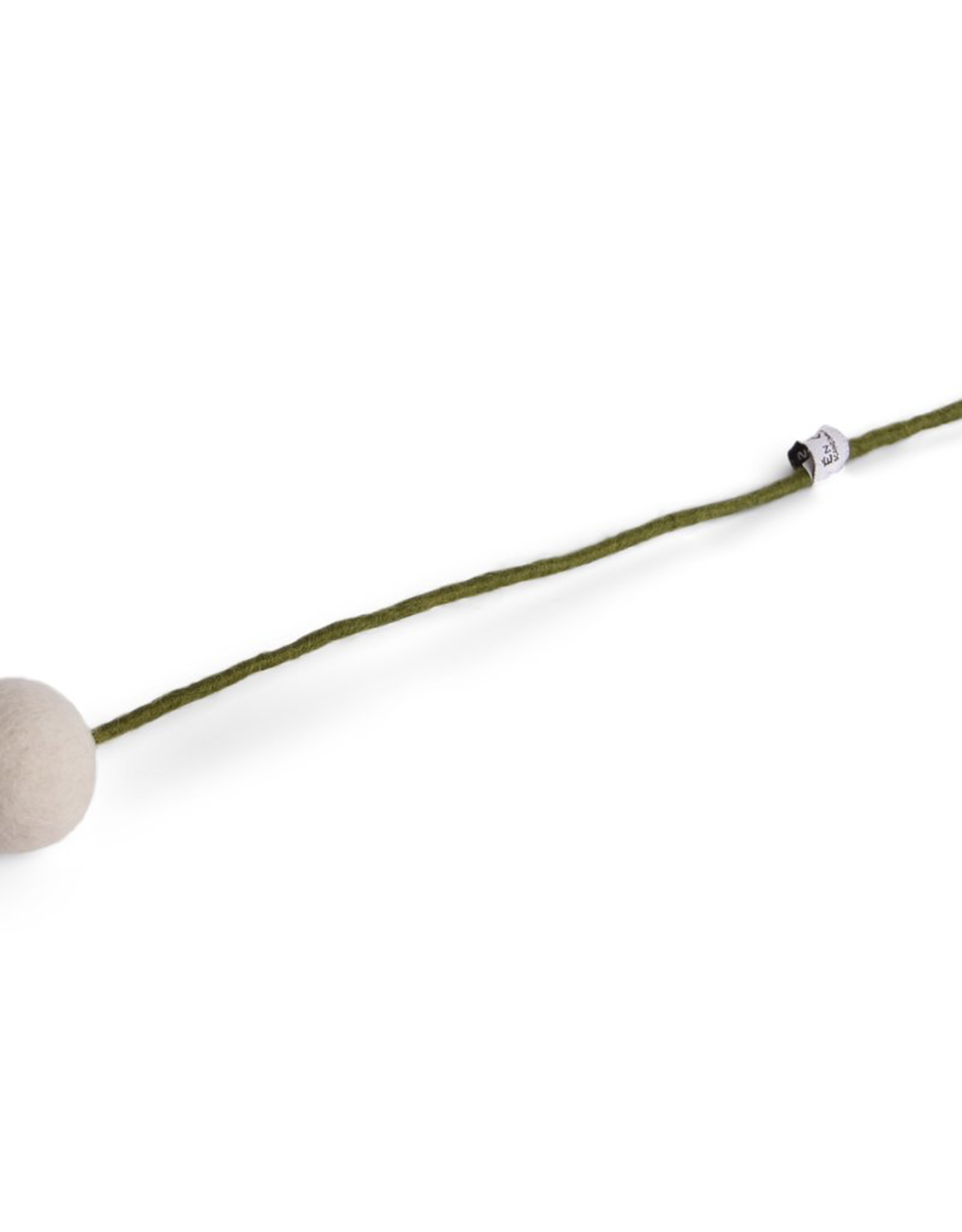 Felt Ball Flower Large - White