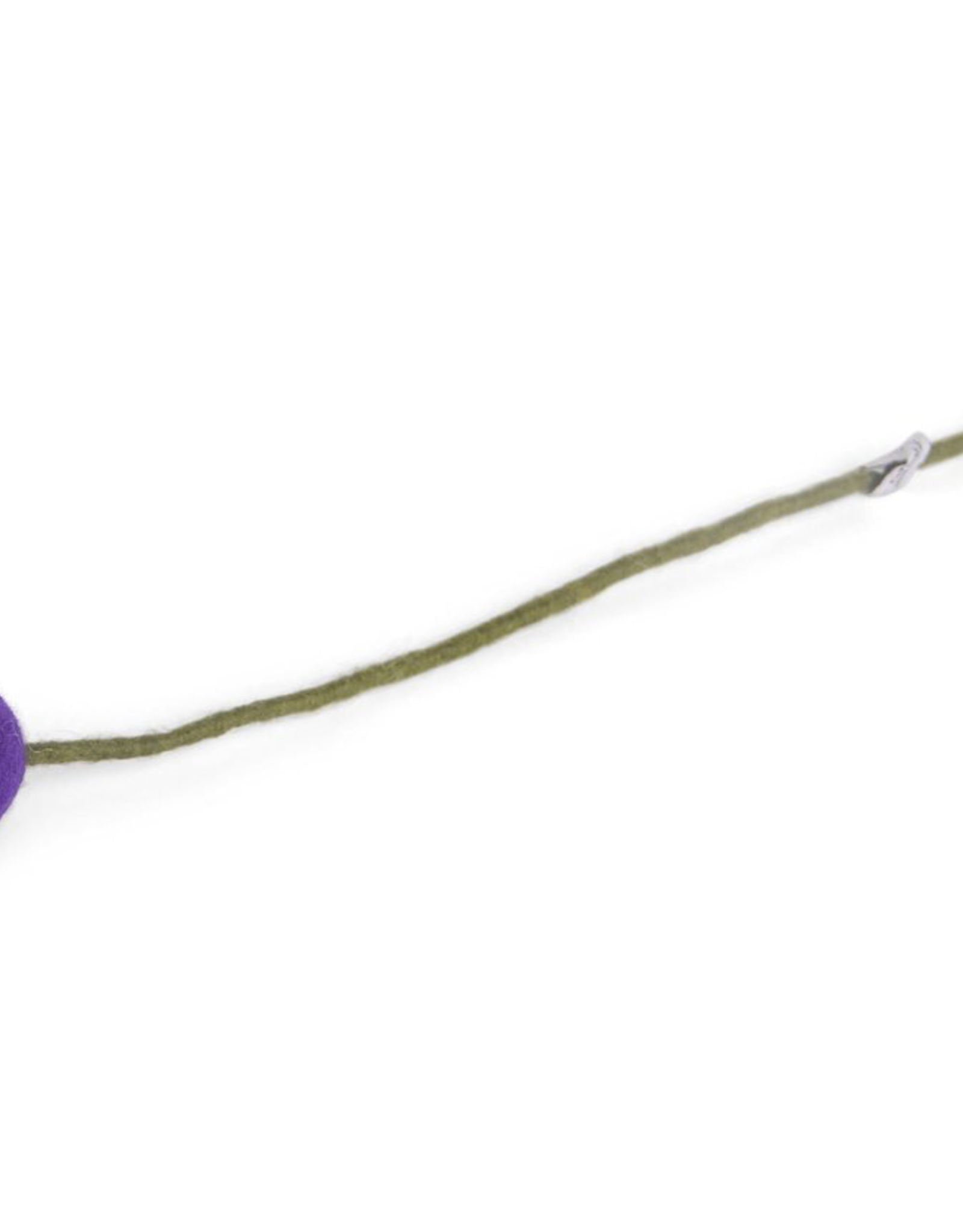 Felt Ball Flowers Large - Bright Purple