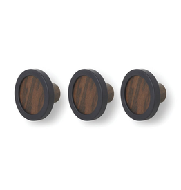 Hub Hook / 3 Black/Walnut