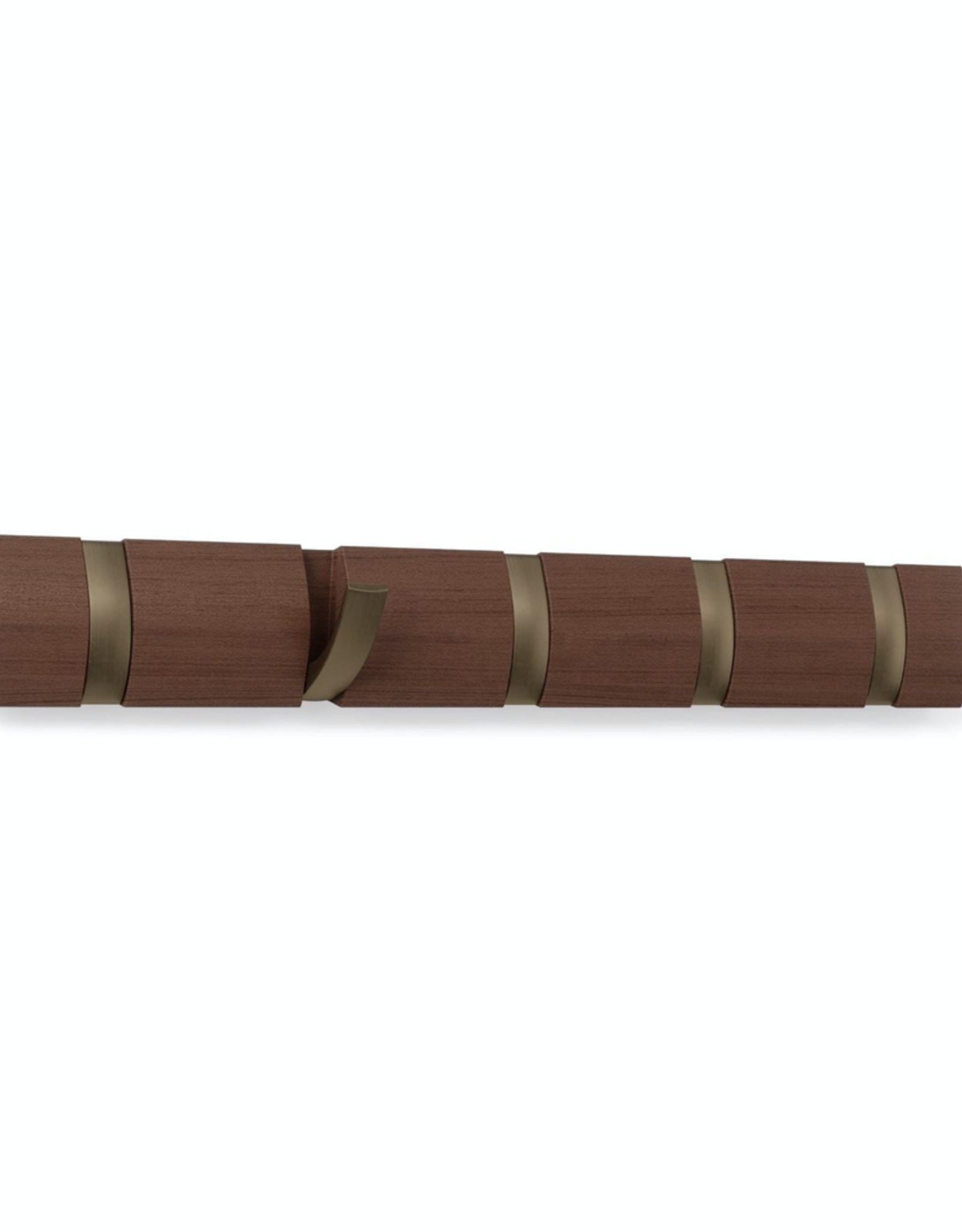 Flip Hook 5 - Walnut/Gold
