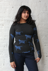 Smoking Lily Nanette Top - Mushroom Print