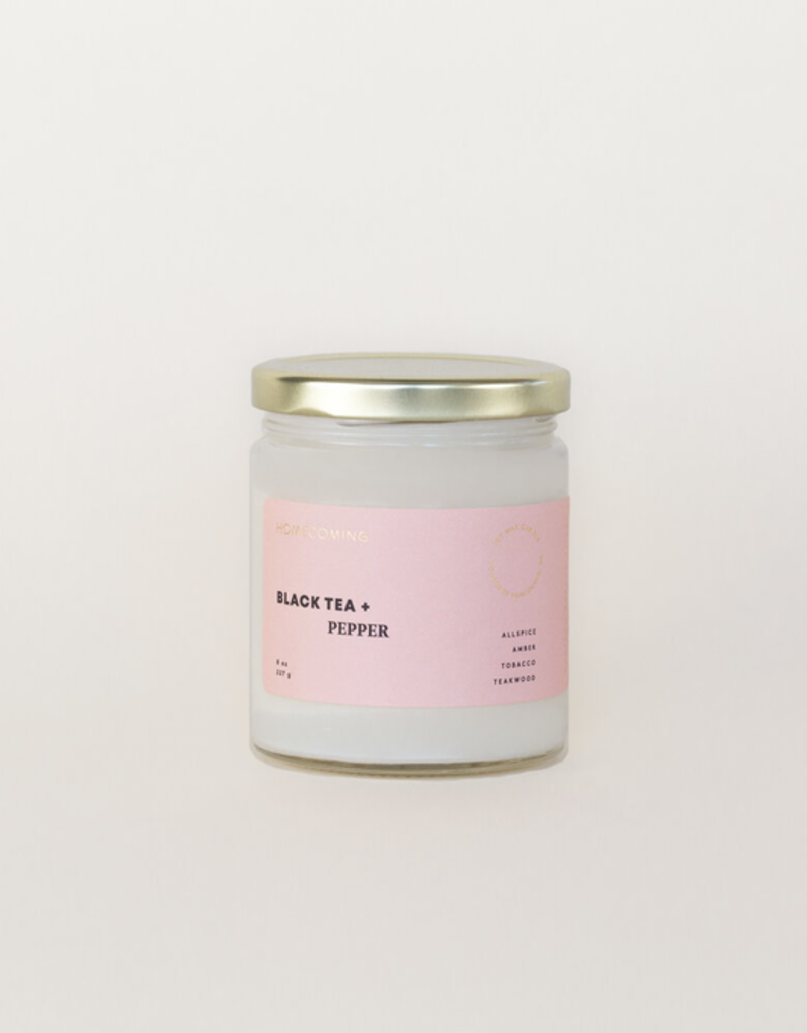 Homecoming Candles-Black Tea + Pepper Soy Candle
