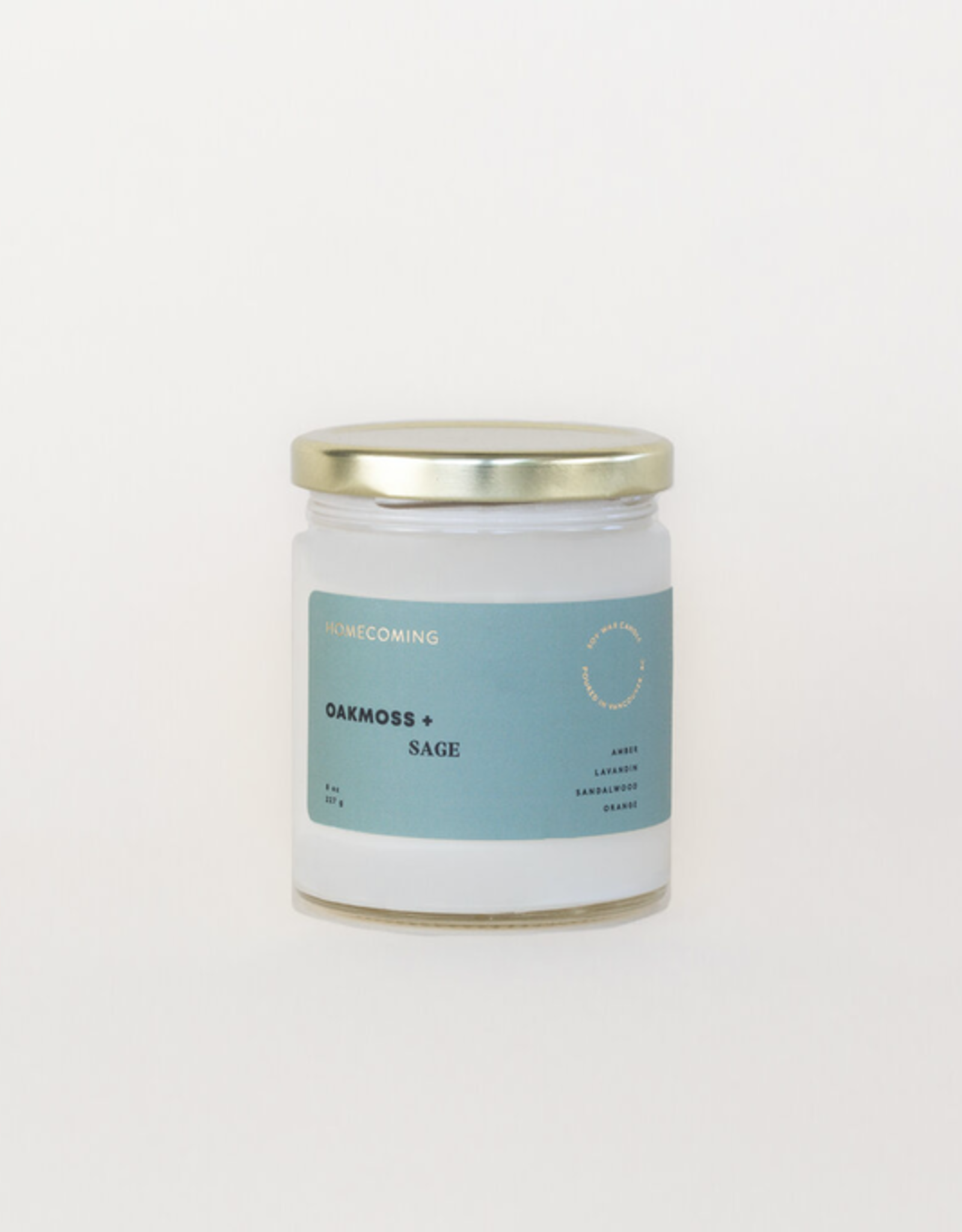 Homecoming Candles-Oakmoss And Sage Soy Candle