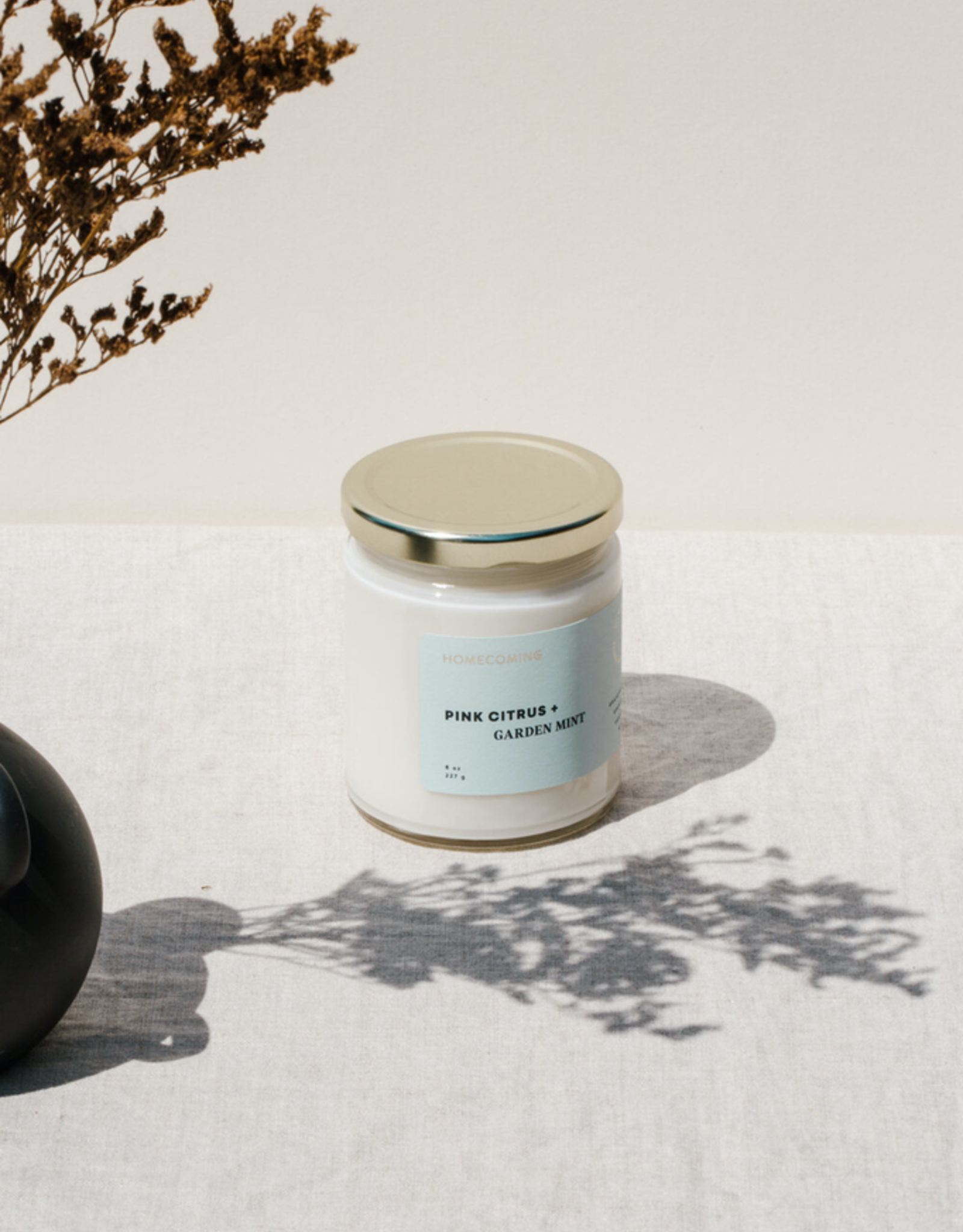 Pink Citrus And Garden Mint Soy Candle