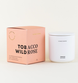 Tobacco Wild Rose Deluxe Ceramic Candle