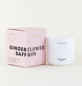 Ginger Flower Saffron Deluxe Ceramic Candle