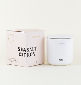 Sea Salt Citron Deluxe Ceramic Candle