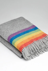 Rainbow Stripe Wool Blanket, Ireland