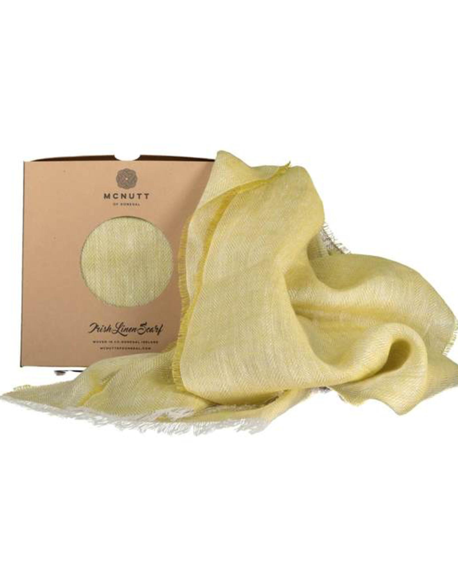 Irish Linen Scarf, Citrus