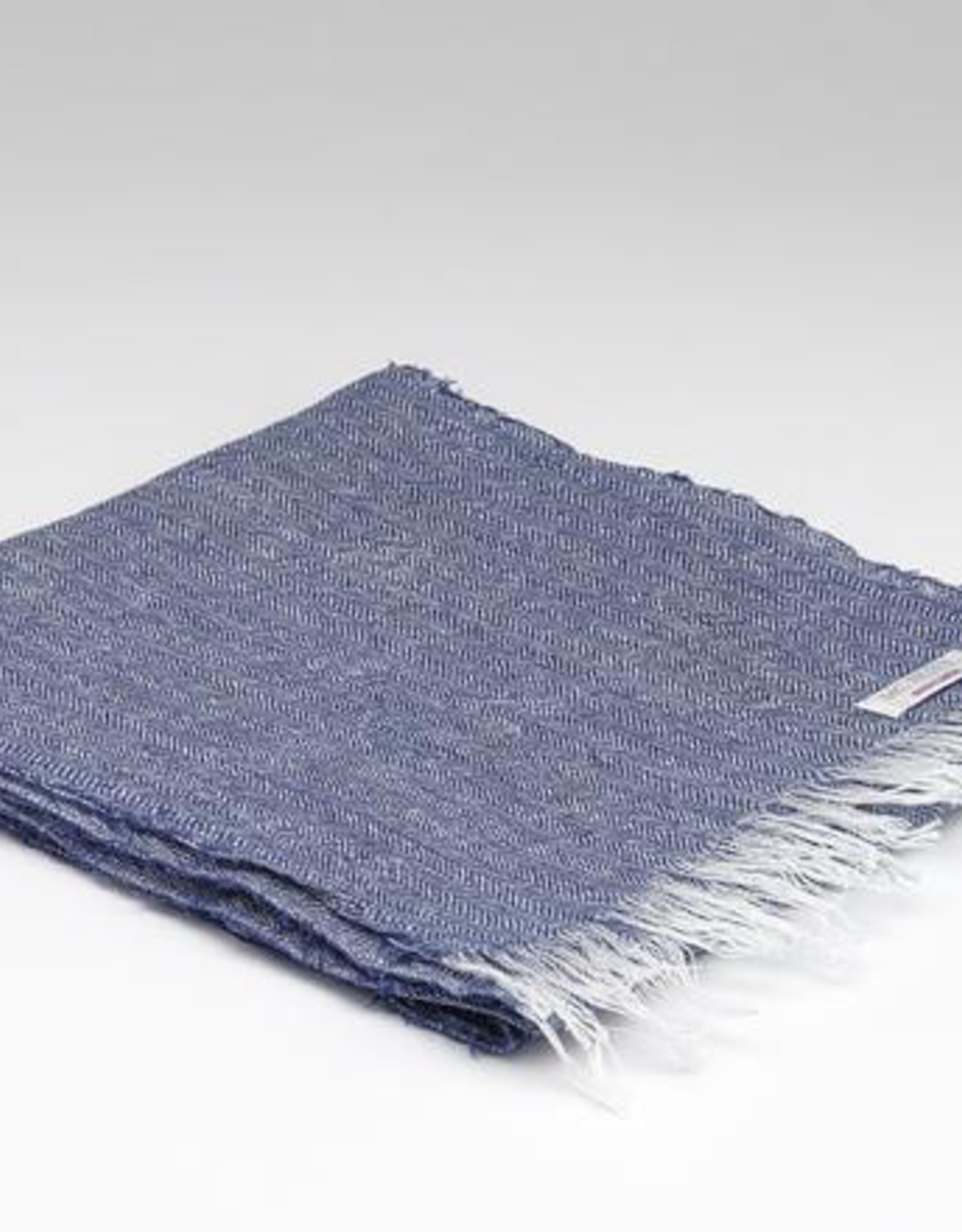 Irish Linen Scarf, Navy