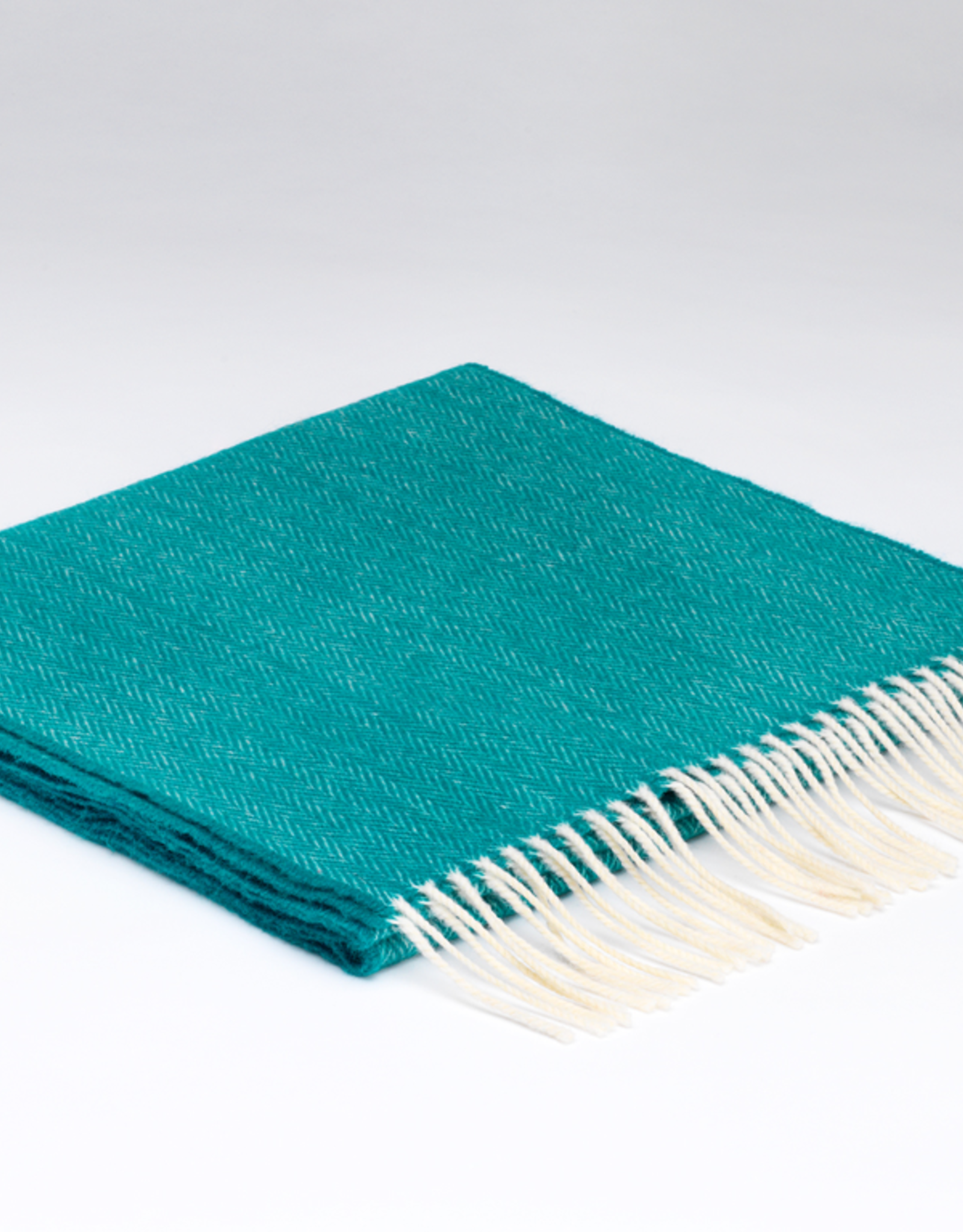 Irish Lambswool Scarf, Tropical Green