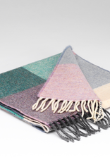 Irish Lambswool Scarf, Spearmint & Smoke