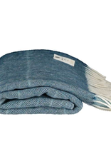 Petrol Ombre Alpaca/Wool Throw, Ireland