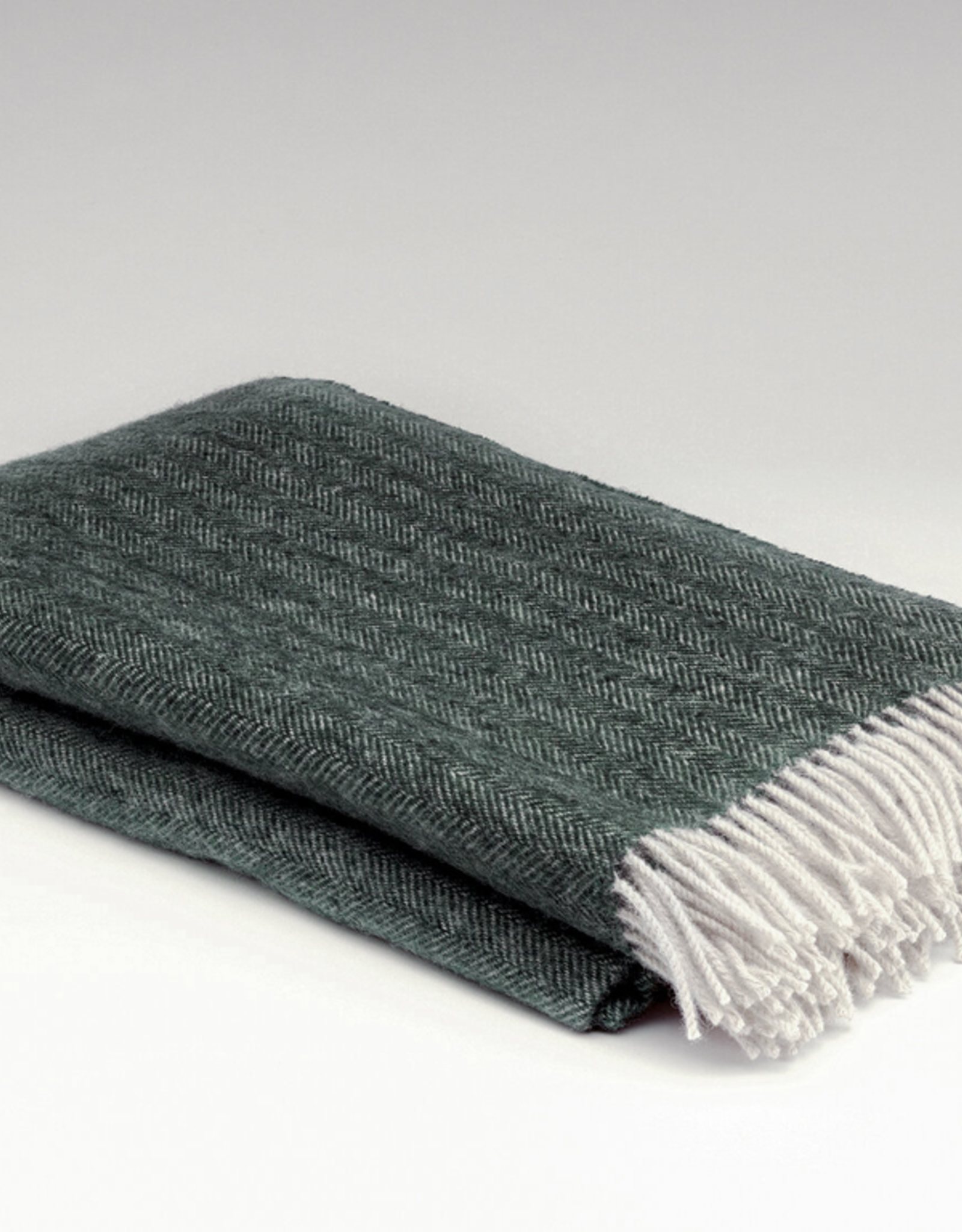 Irish Heritage Wool Blanket, Spruce