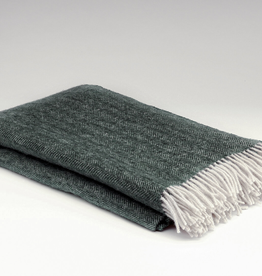 Irish Heritage Wool Blanket, Spruce