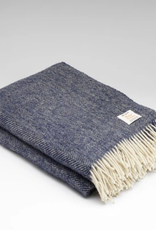 Irish Heritage Wool Blanket, Midnight