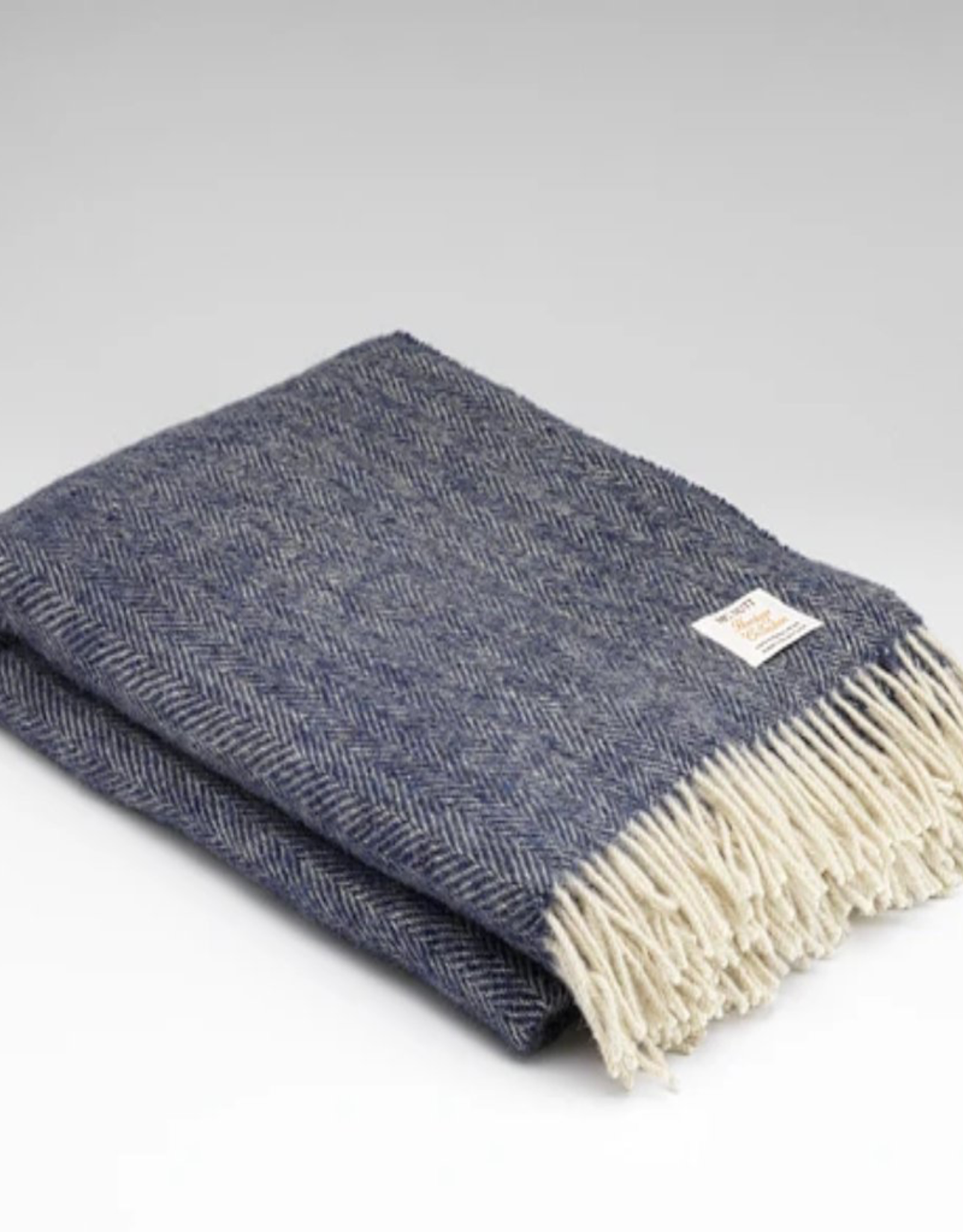 Irish Heritage Wool Blanket, Midnight