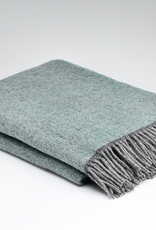 Cozy Aqua Wool Blanket, Ireland