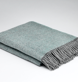 Cozy Aqua Wool Blanket, Ireland