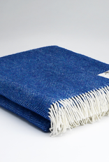 Mediterranean Blue Wool Blanket, Ireland