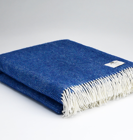 Mediterranean Blue Wool Blanket, Ireland