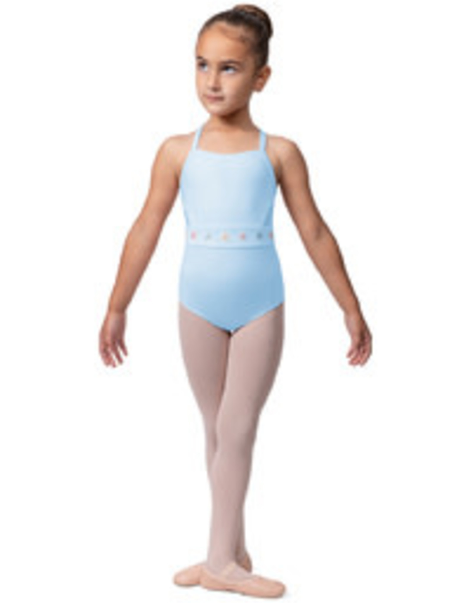 Bloch Children's Open Back Cami Flower Leotard