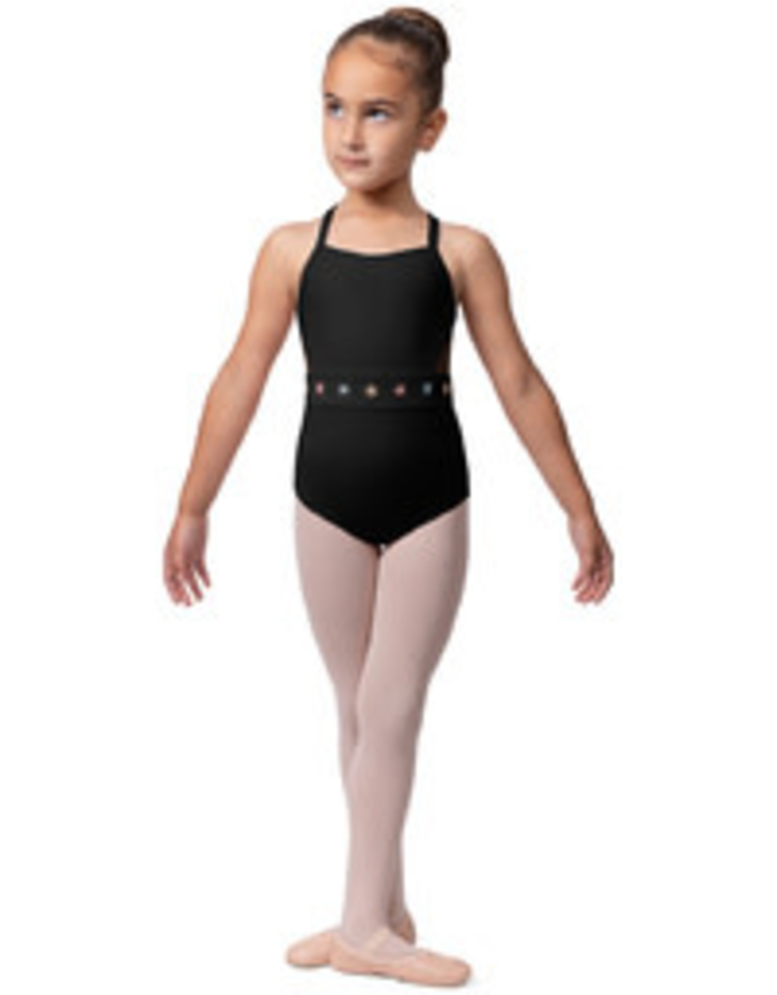 Bloch Children's Open Back Cami Flower Leotard