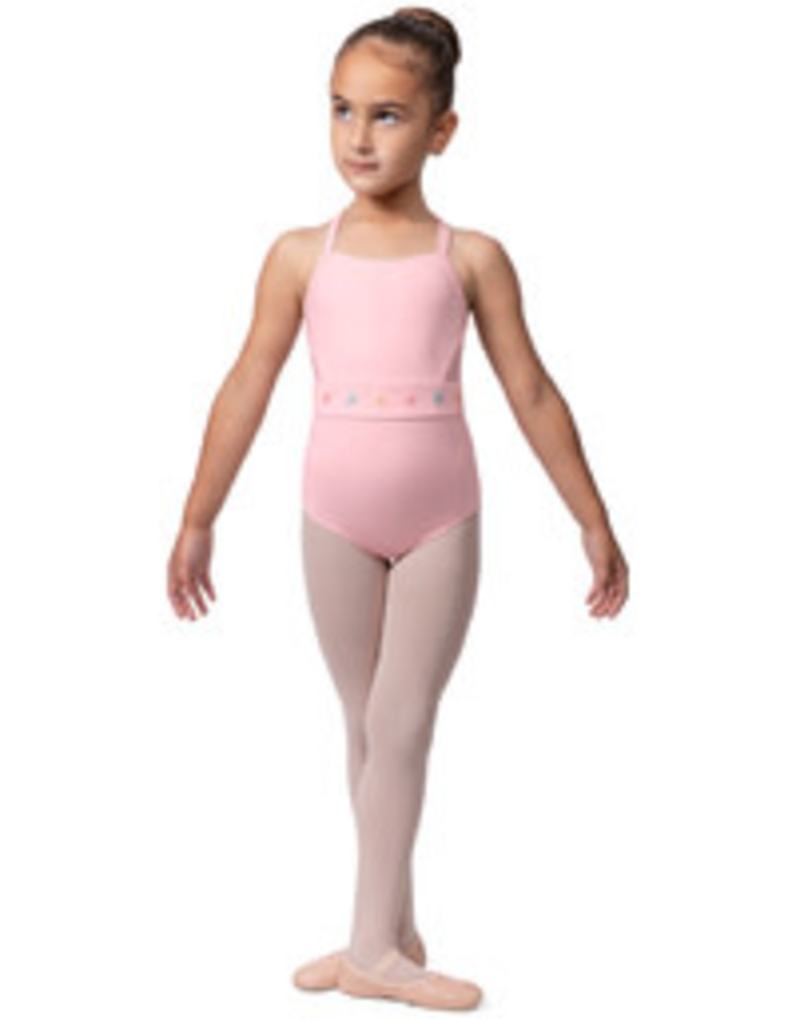 Bloch Children's Open Back Cami Flower Leotard