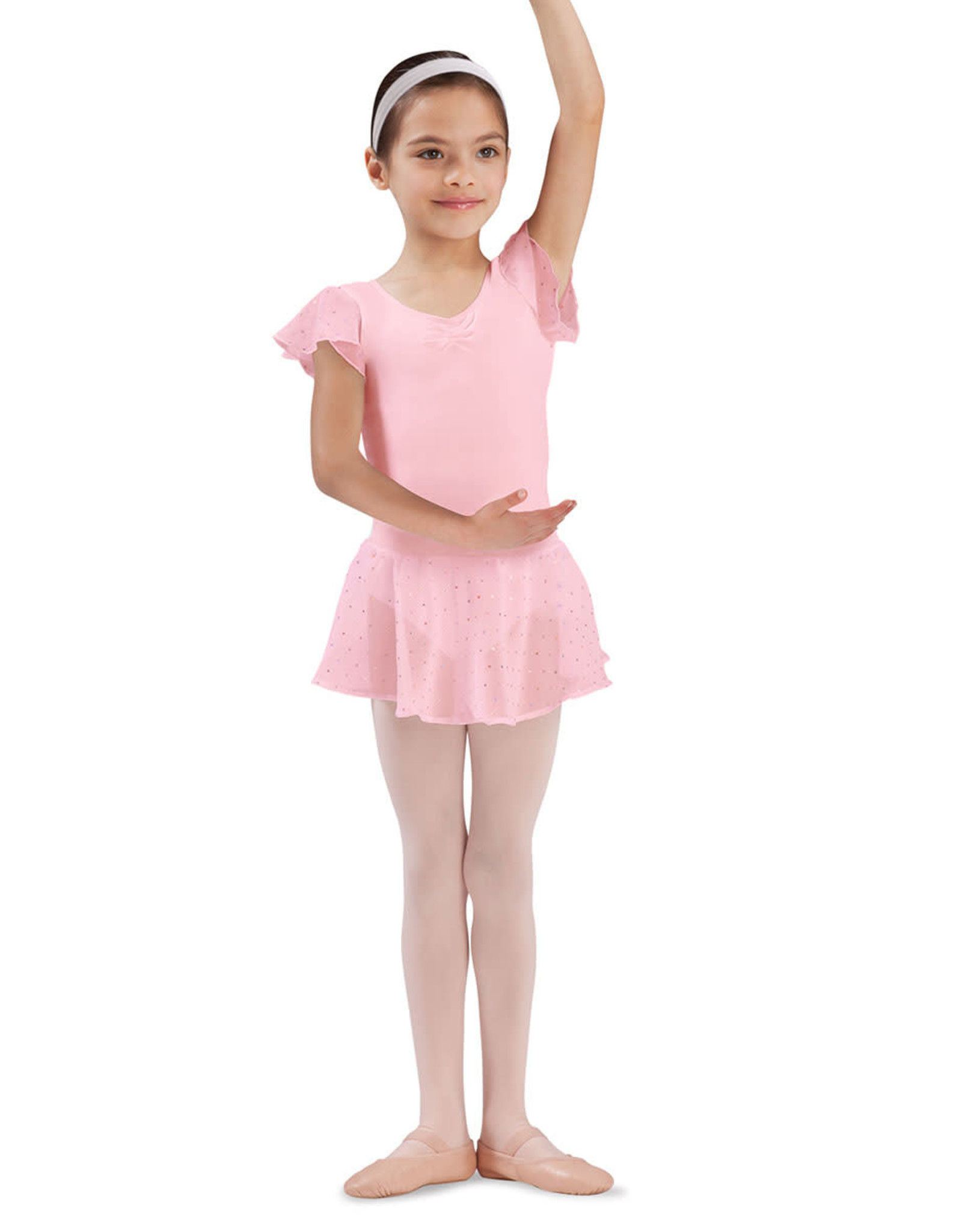 Bubblegum Pink S/S Flutter Sleeve Leotard