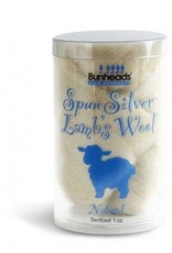Bunheads Spun Silver Antimicrobial Lambs Wool Natural 1 oz
