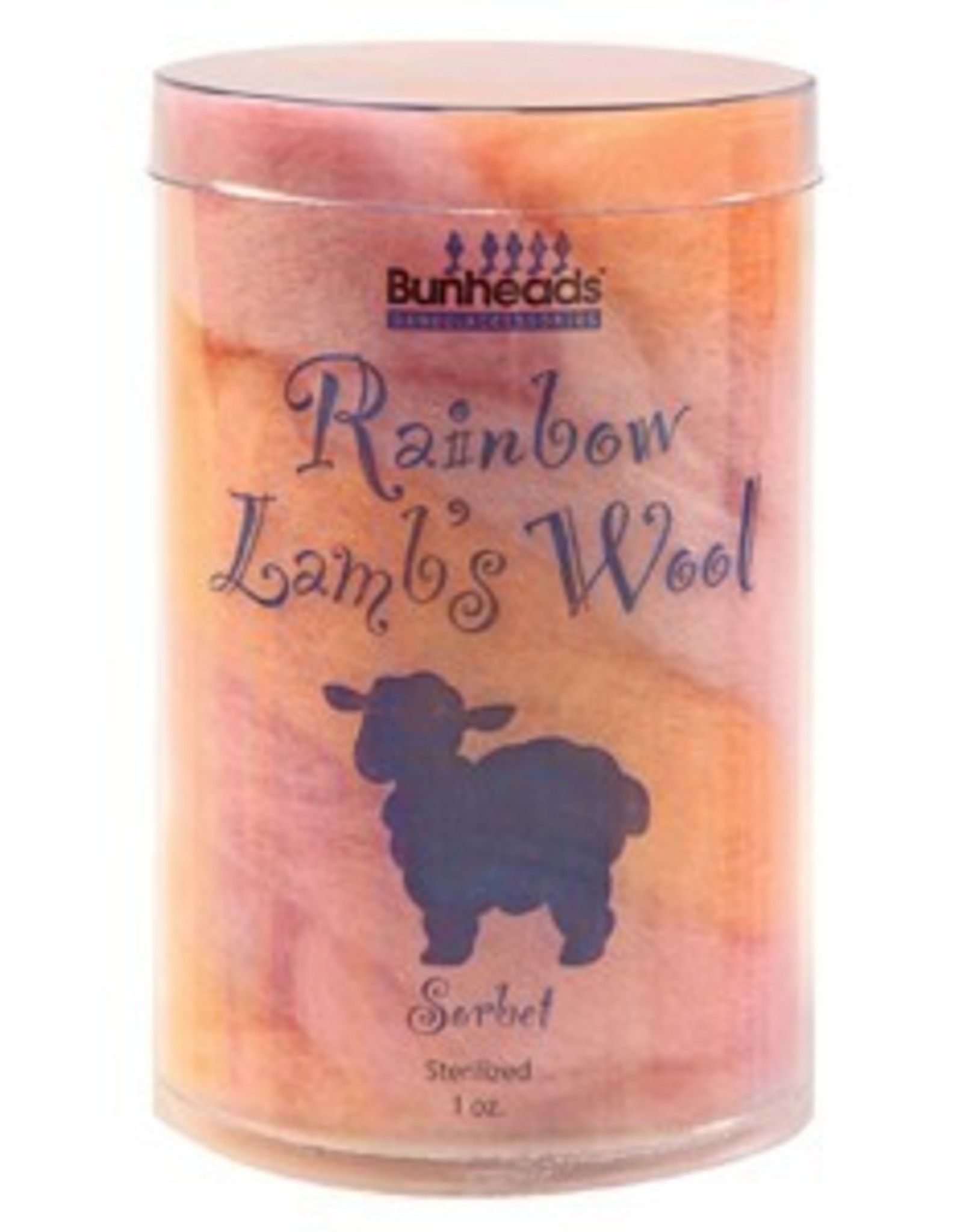 Bunheads Rainbow Lambs Wool Sorbet 1 oz